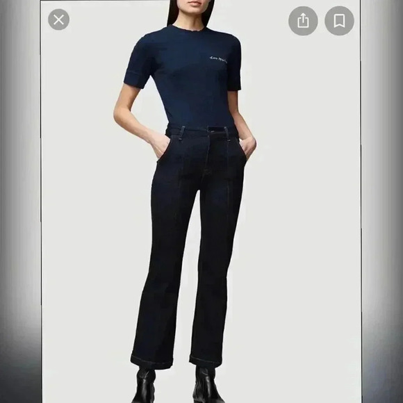 FRAME
Women's Blue Extended Cuff Tee “Los Angeles” - Picture 2 of 6